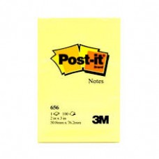 3M Post-it 656 Canary Yellow 2"x3"